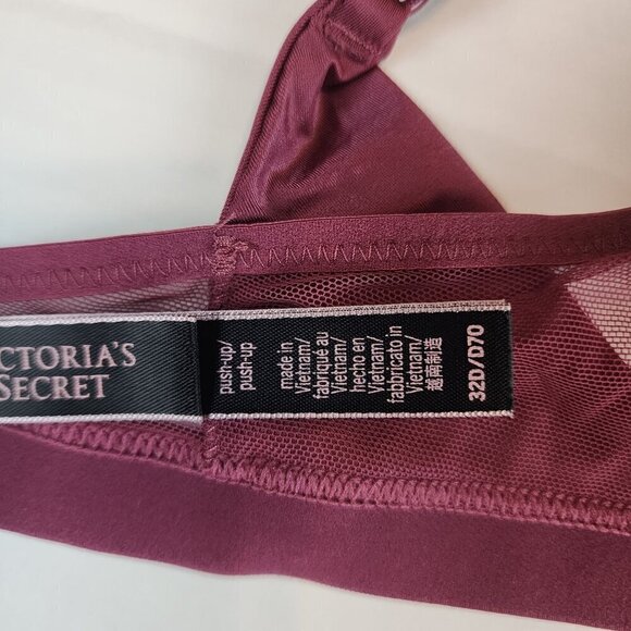 Victoria's Secret Very Sexy push up bra size 32D mauve pink - Picture 8 of 10